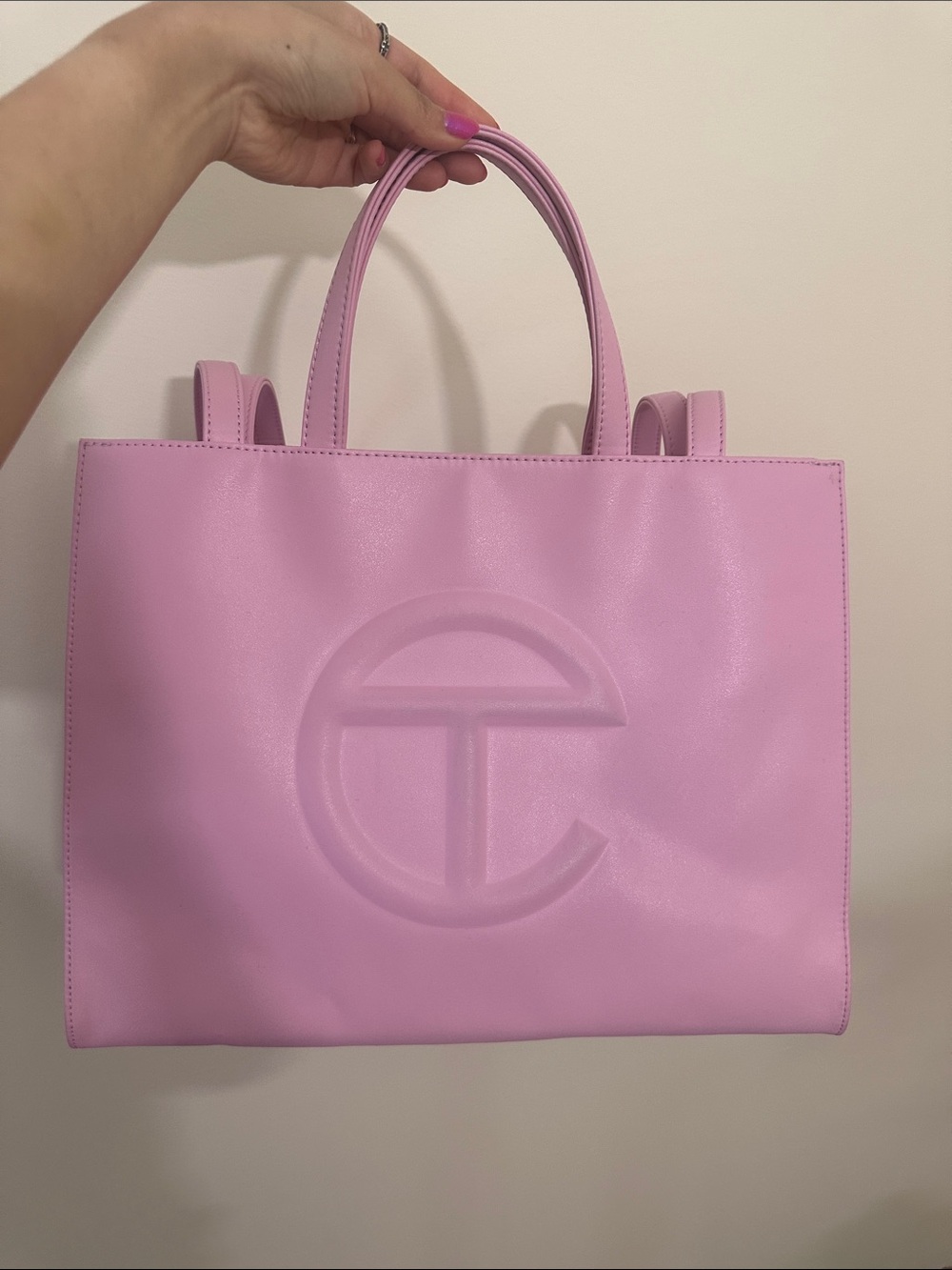 Telfar Bubblegum Pink Medium Shopping Bag Tote